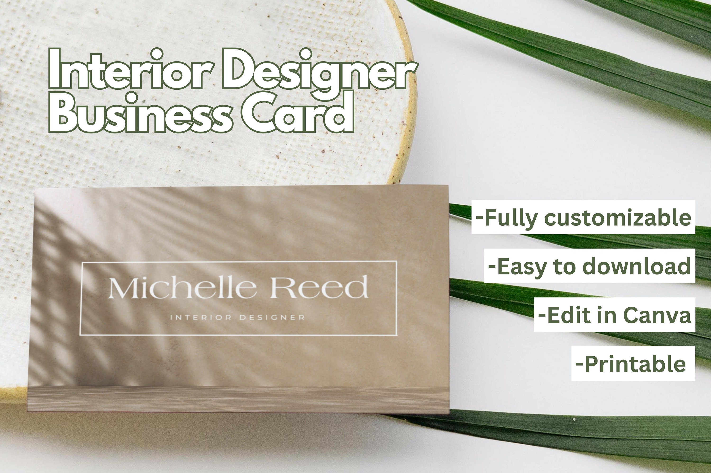 ORDER interior design business cards