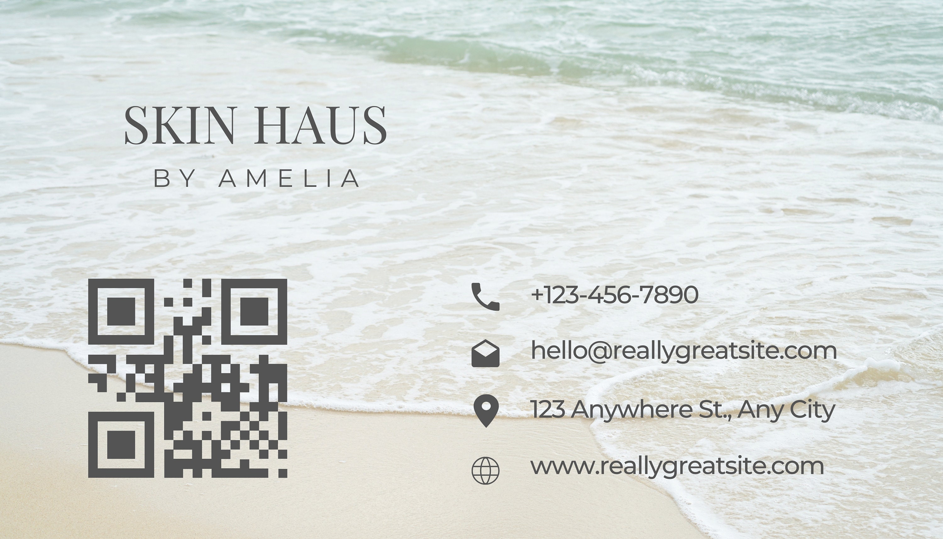 Esthetician Business Card Template, Editable Beautician Aesthetician Card, Printable Canva