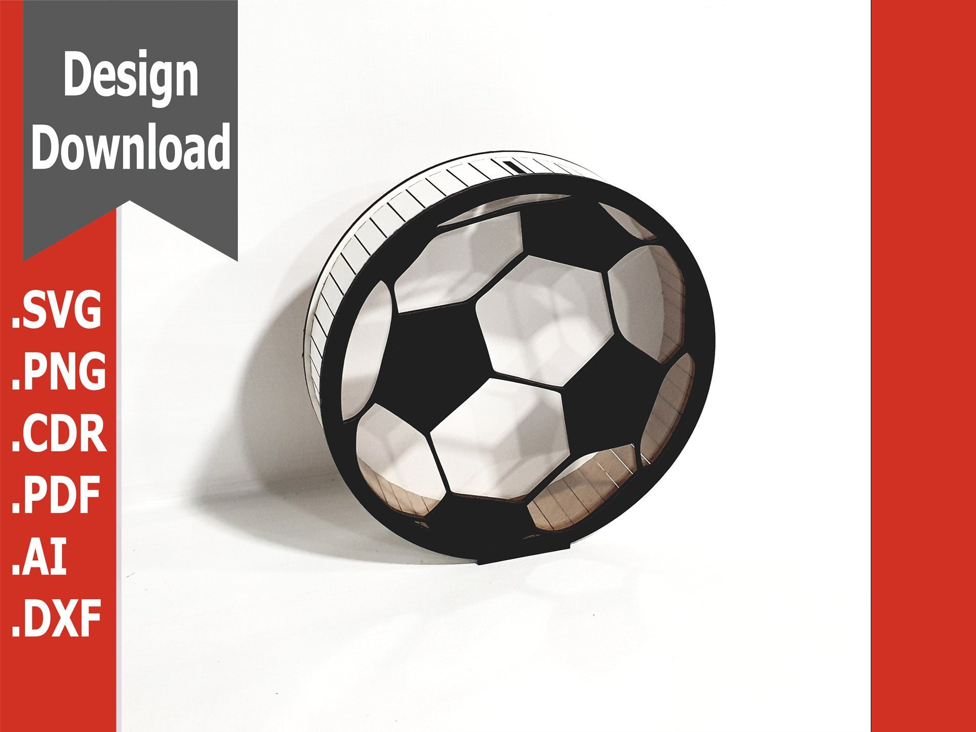 Football Piggy Bank, customizable, laser cut, coin bank for kids, gift for kids