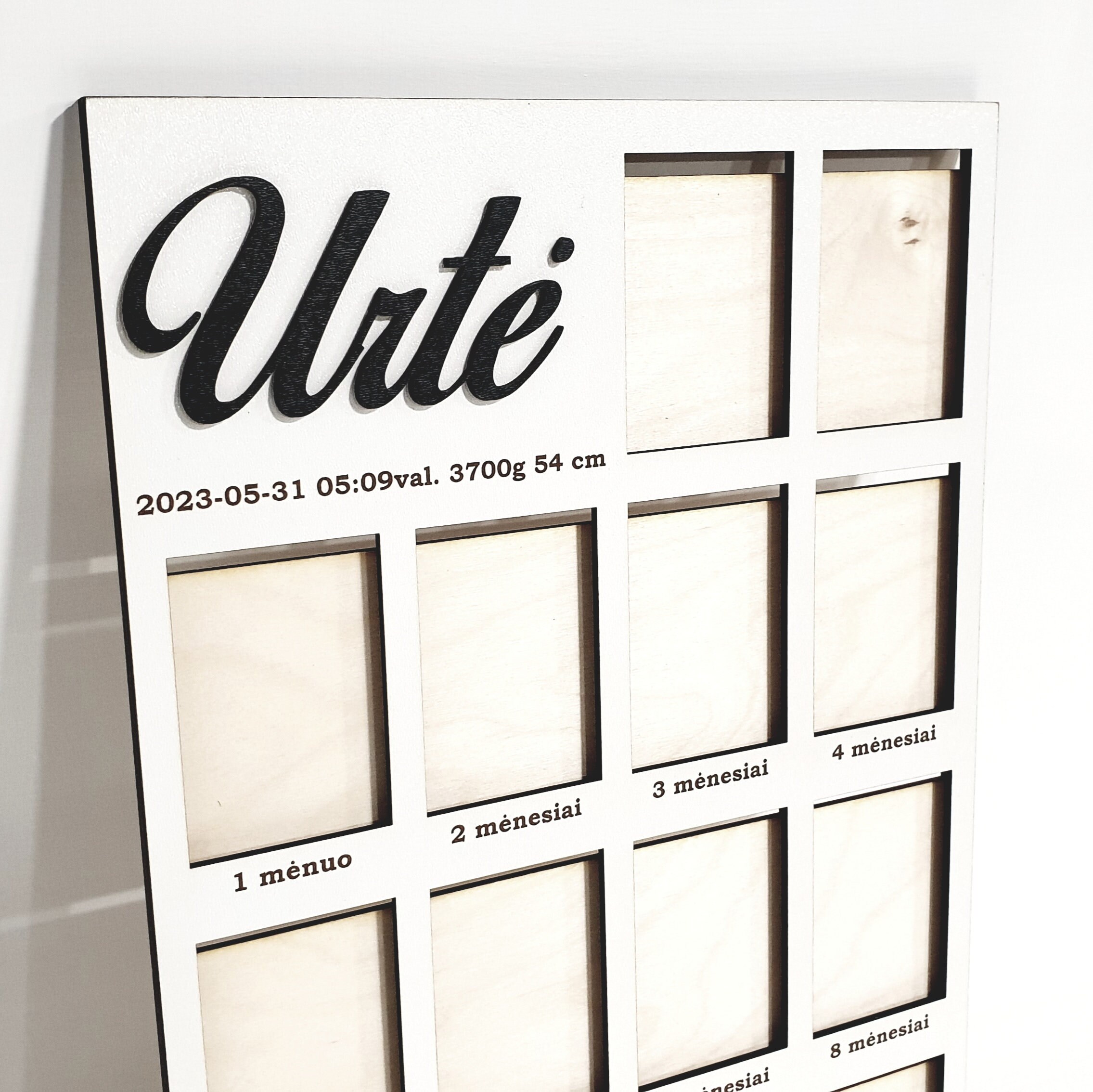 Newborn One Year Photo Frame Svg, 2 Templates 60x39cm and 40x26cm Etsy