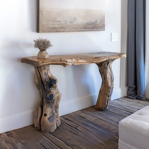 Rustic entryway console table narrow side table farmhouse table narrow hallway table rustic home decor