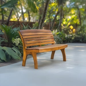 Wood bench outdoor bench build plan garden furniture plan rustic bench entry garden bench plans gift for father pation bench woodworking