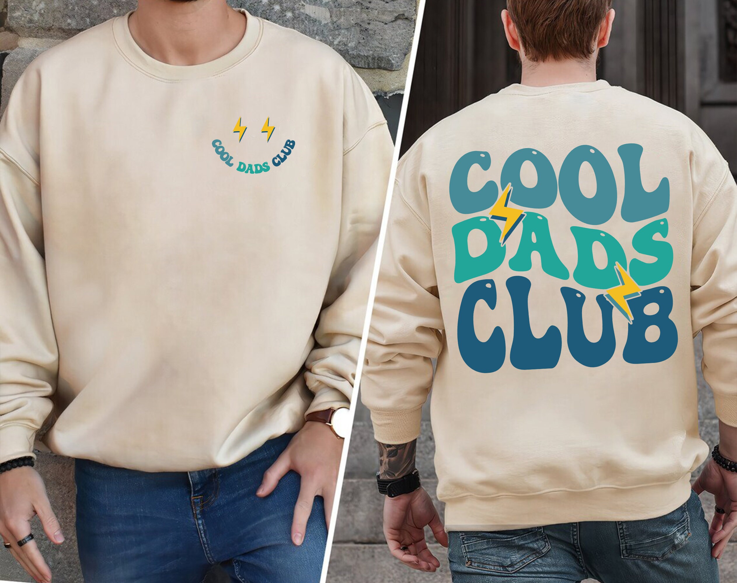 Discover Cool Dads Club Double Sided Sweatshirts, Cool Dads Club Double Sided Sweatshirts