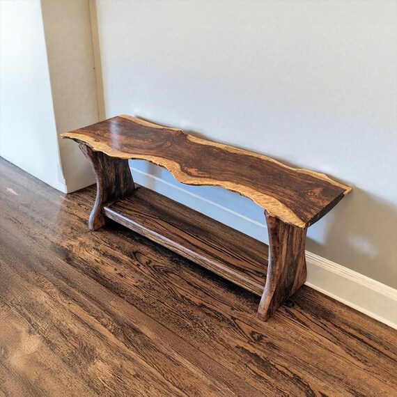 Handmade Solid Wood Entry Bench Farmhouse Shoe Rack Narrow Livingroom Furniture