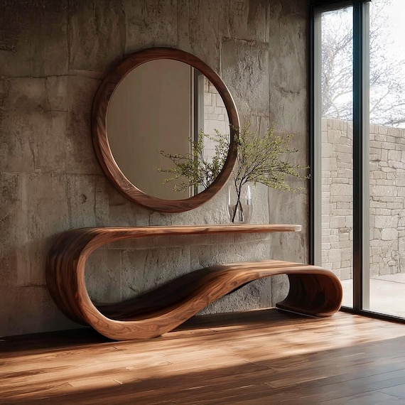 手渡し希望 アンティーク家具 曲線デザイン ブラウン