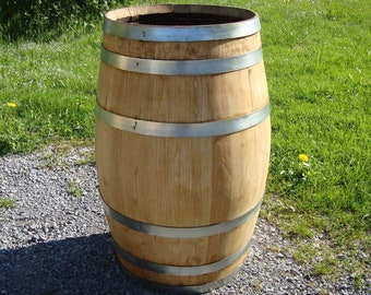 100 Liter Holzfass Kastanienfass Wasserfass Regentonne Regenfass vom Fassbaron H=78cm / D=52cm