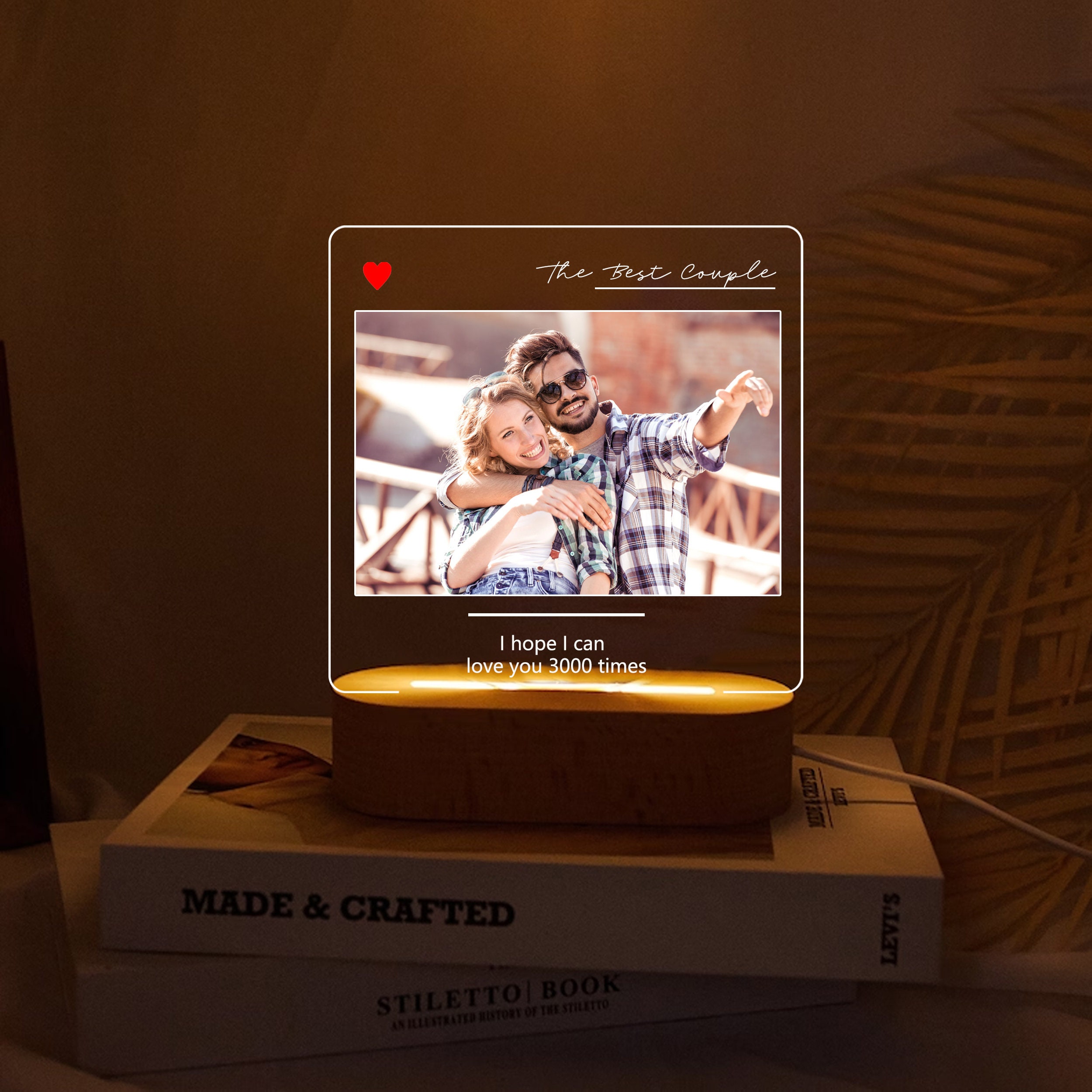 Personalized Photo Lights, Night Lights, Holiday Gifts, Personalized