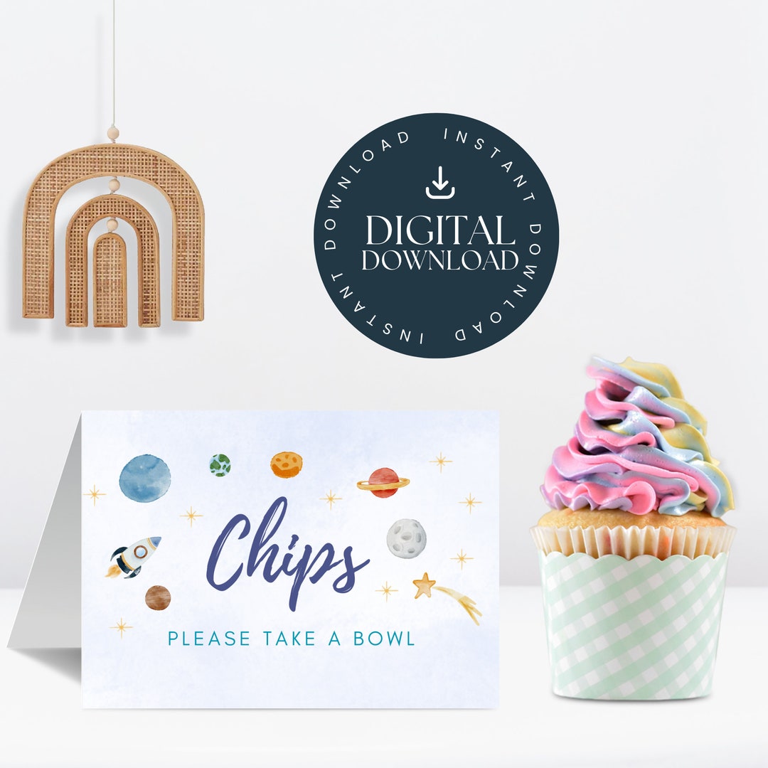 Editable OUTER SPACE Food Labels, Printable Space Astronaut Birthday ...