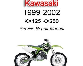 Kawasaki KX125 KX250 1999-2002 Service Repair Manual - Instant Download