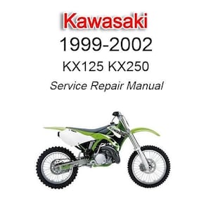 Kawasaki KX125 KX250 1999-2002 Service Repair Manual - Instant Download