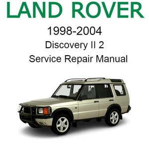 Land Rover Discovery 2 II 1998-2004 Service Repair Manual - Instant Download