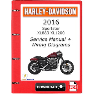 2016 Harley Davidson Sportster Models Service Repair Manual - Instant Download
