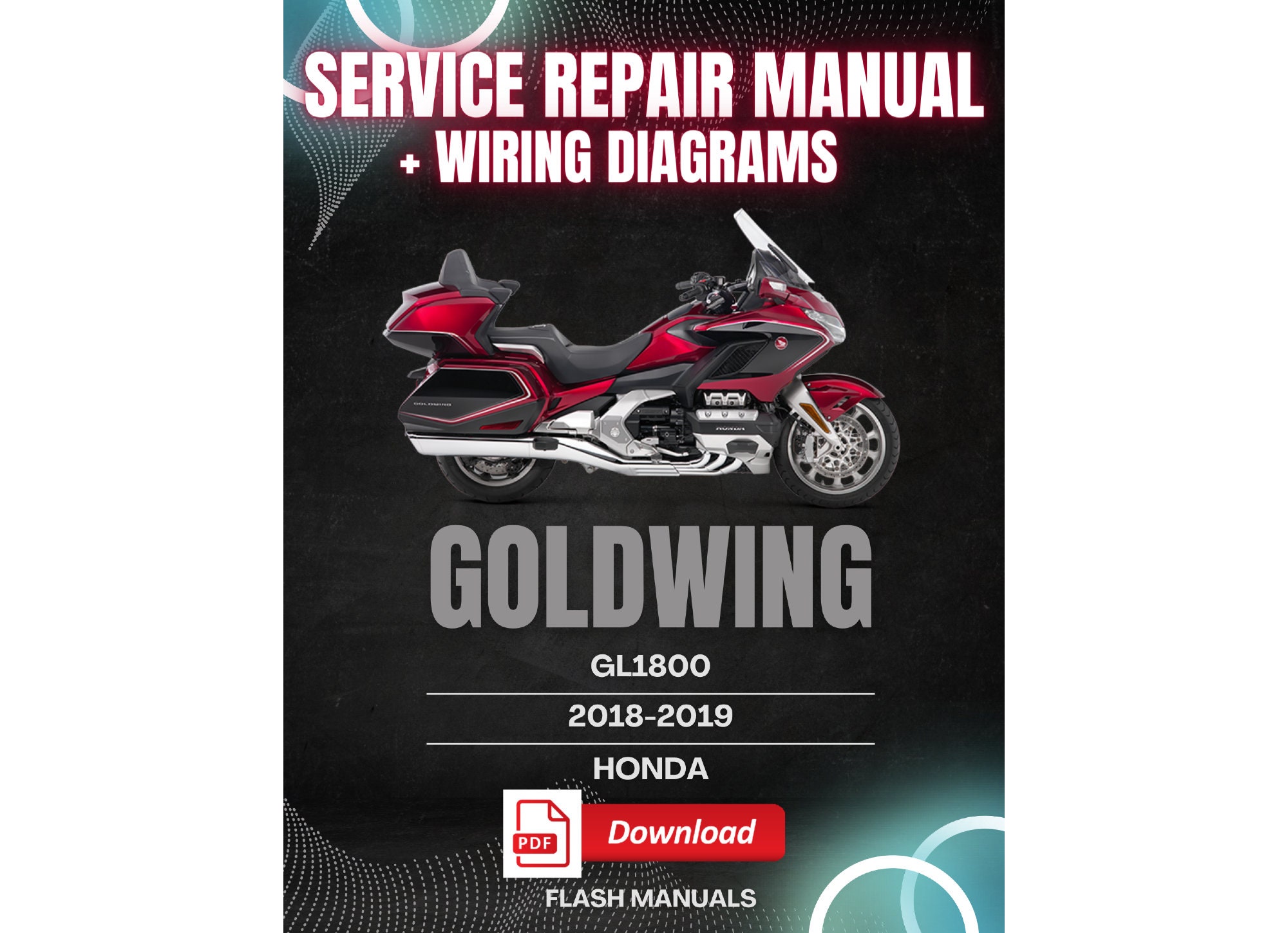 2018 2019 Honda Goldwing GL1800 Service Repair Manual Instant Download Etsy Canada