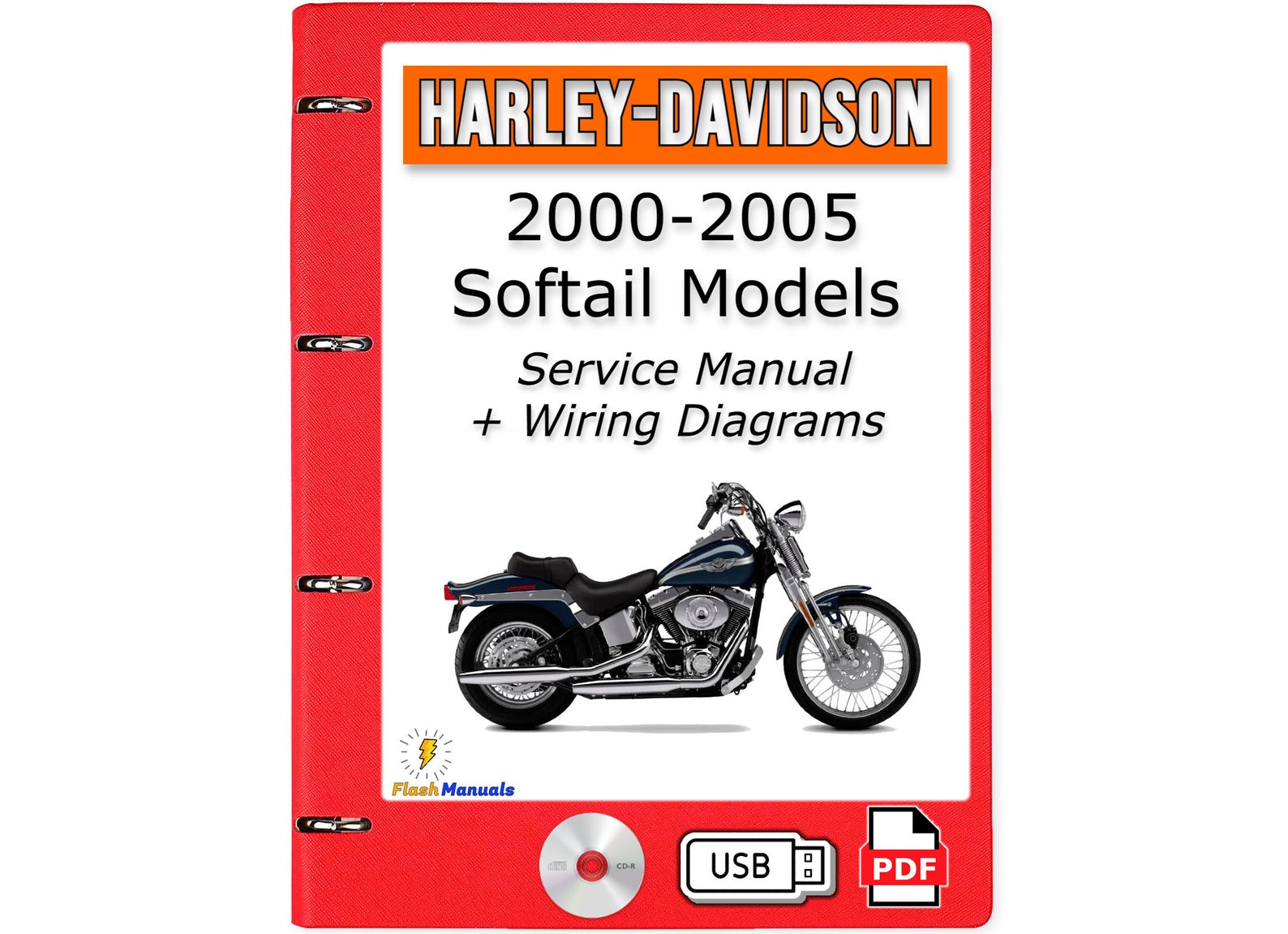 20002005 Harley Davidson Softail Models Service Repair Manual + Wiring