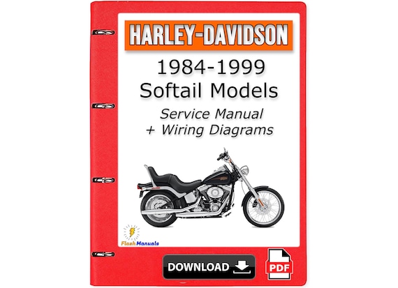 Harley-Davidson Motorcycles マニュアル本 1984-1999 Harley Davidson Softail Models Service Repair