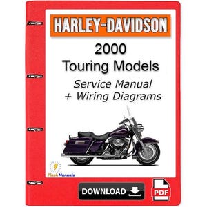 2000 Harley Davidson Touring Models Service Repair Manual + Wiring Diagrams - Instant Download