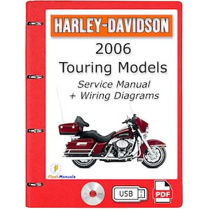 2006 Harley Davidson Touring Models Service Repair Manual + Wiring Diagrams - USB or CD
