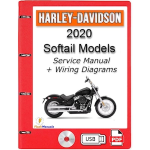 2020 Harley Davidson Softail Models Service Repair Manual + Wiring Diagrams - USB or CD