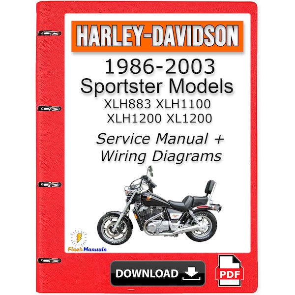 1986 2003 Harley Davidson Sportster Models 883 1200 Service Repair