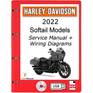 2022 Harley Davidson Softail Models Service Repair Manual + Wiring Diagrams - USB or CD