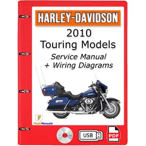2010 Harley Davidson Touring Models Service Repair Manual + Wiring Diagrams - USB or CD
