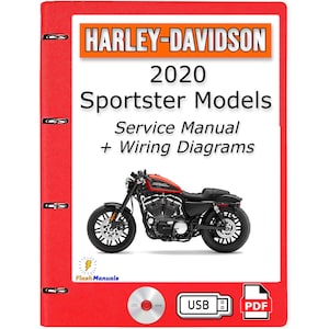 2020 Harley Davidson Sportster Models Service Repair Manual + Wiring Diagrams - USB or CD
