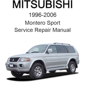 Mitsubishi Montero Sport 1996-2006 Service Repair Manual - Instant Download