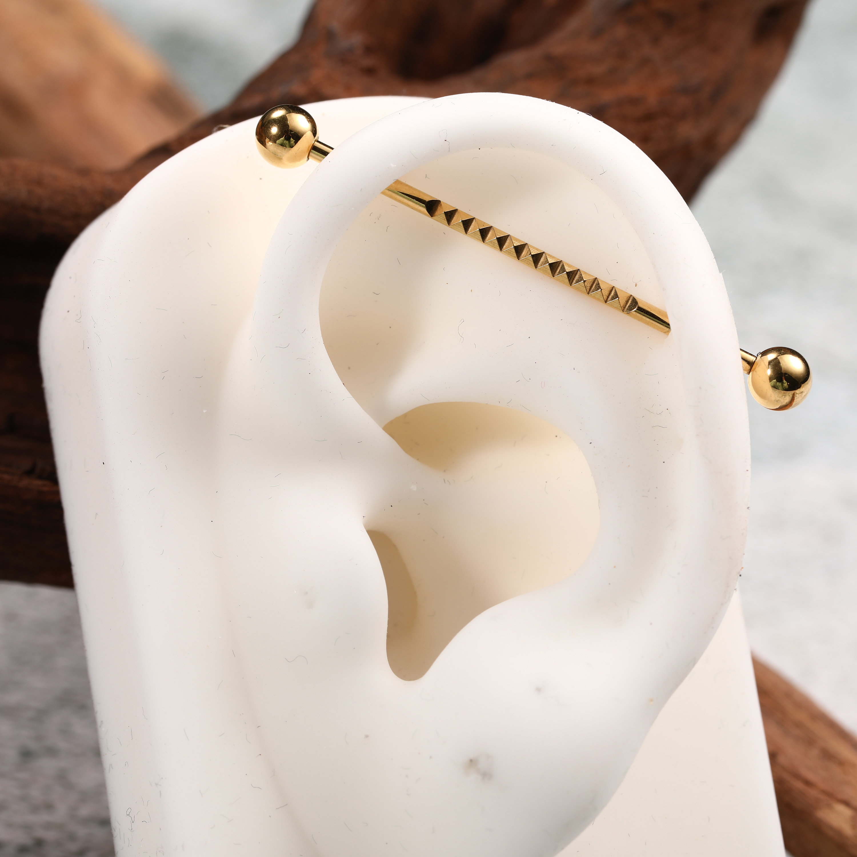 Piercing Industriale In Acciaio Chirurgico - Bilancieri 14G 38mm Per Orecchio | Gioielli Punk E Alternative - Foto 6