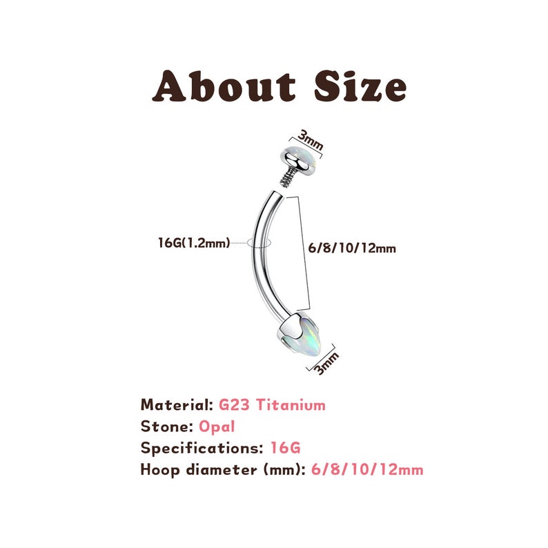 Curved Barbell Vertical Labret Bridge Eyebrow Rings G23 Titanium