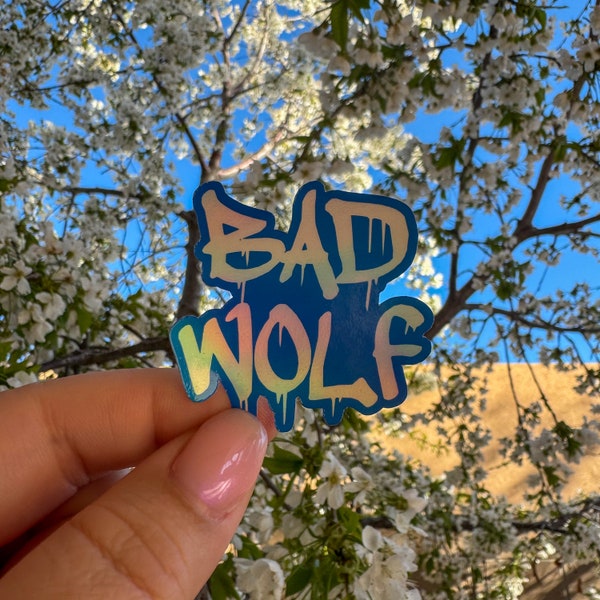 Bad Wolf Holographic Sticker