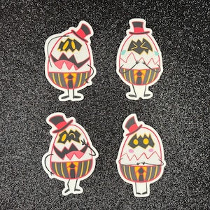 Hell Hotel Egg Minions Sticker Set • Holographic / Matte