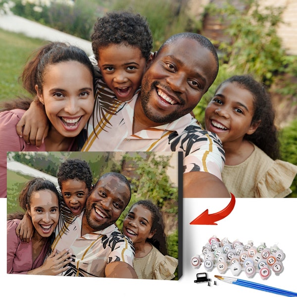 Paint by Number Framed Canvas Etsy