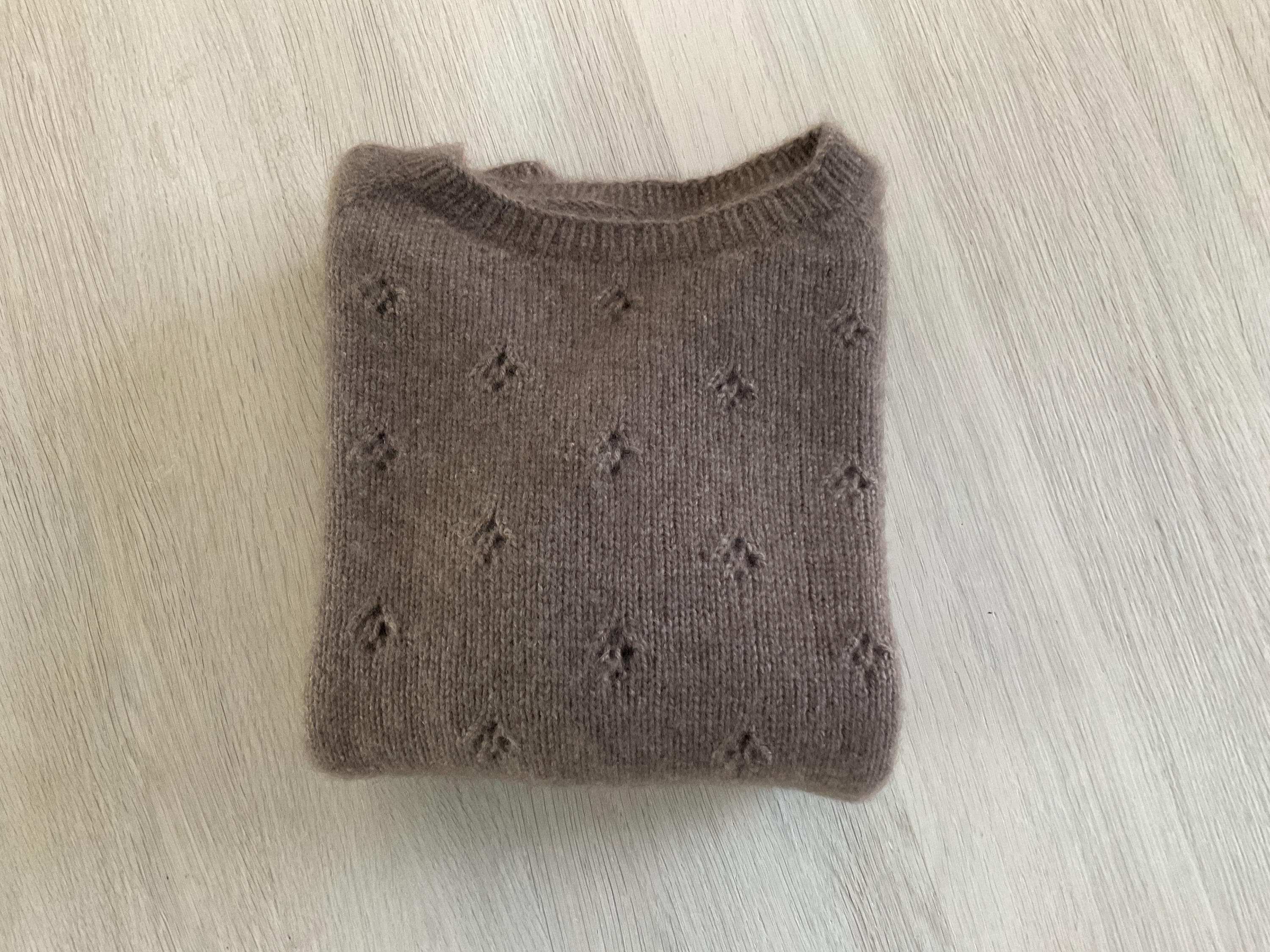 Petit Pull Cardigan En Qiviuk (laine De Bœuf Musqué) - Marque Nando, Taille S, Couleur Marron - Très Bon état