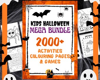 Halloween Activities For Kids Bundle | Printable Activity Fun, Colouring Pages, Games for Children Toddlers Preschool Kindergarten Teachers