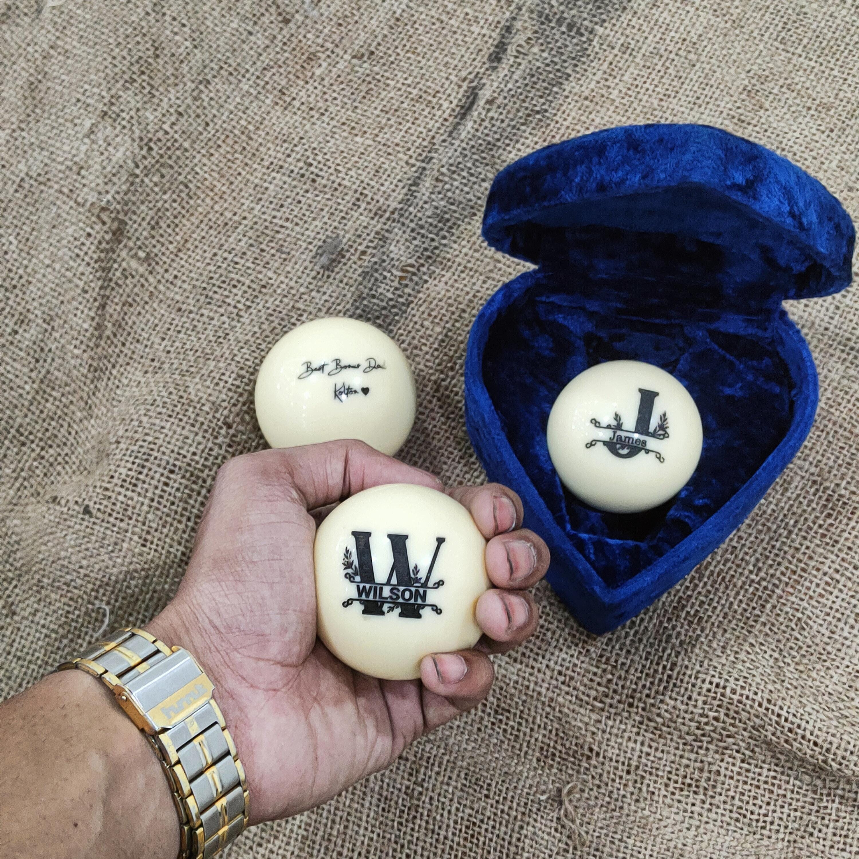 Custom Pool Ball Gift – Personalized Cue Ball for Him or Her | Valentine’s Day, Anniversary, Dad Gift, Billiards Lover Gift for Men with box