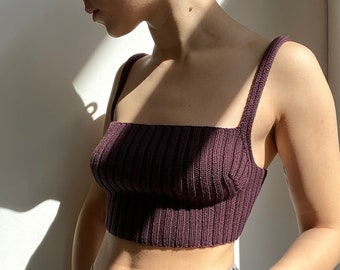 Fausta bralette / top knitting pattern