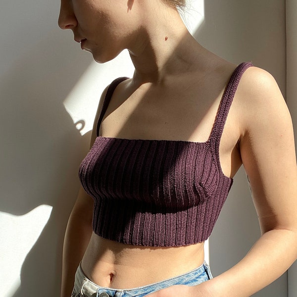 Fausta bralette / top knitting pattern