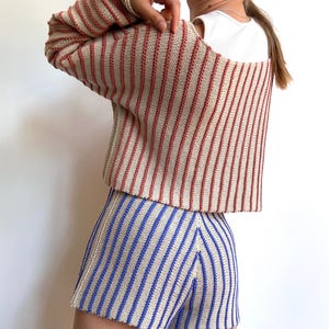 Gelma sweater / top and Gelma shorts knitting patterns bundle