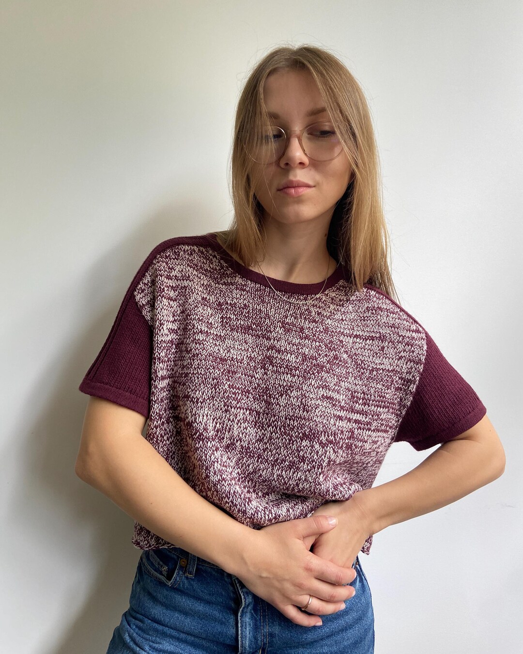 Rivel Pattern Rival Tee Knitting Pattern - Etsy Australia