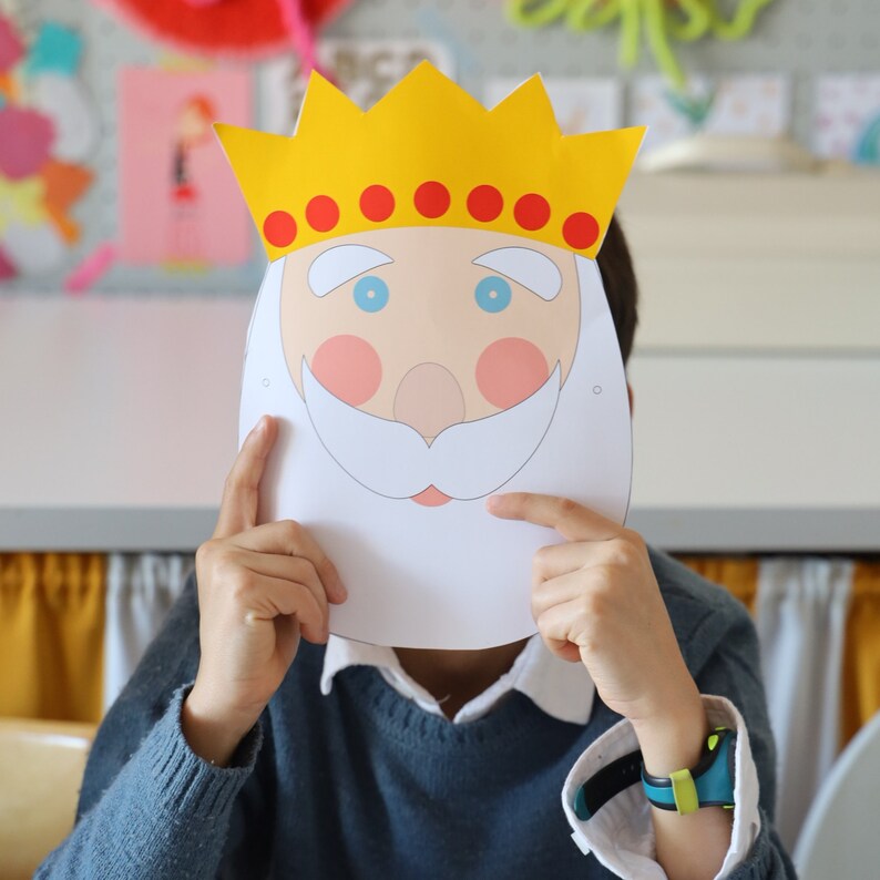 Wise Man Mask, Instant Download, Paper Craft, Kids Activity DIY, Diy ...