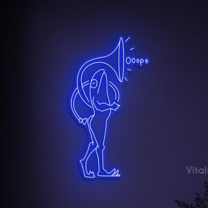Frog Music Instrument Neon Sign, Frog With Music Instrument Light, Ooops Frog Wall Decor, Custom Sign, Funny Frog Sign, Animal Shop Decor