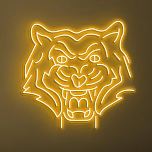 Tiger Neon Sign, Tiger Led Light, Roar Tiger Wall Decor, Wild Animal Sign, Zoo Wall Decor, Animal Shop Decor, Tiger Lover Gift, Custom Sign