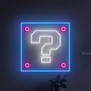 Question Mark Neon Sign, Question Mark LED Light, Question Mark Wall Decor, Coffee Shop Light, Bar Pub Art, Bedroom Decor, Game Room Light