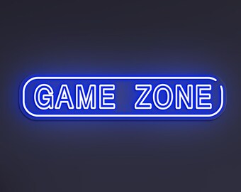 Letrero de neón LED de Game Zone, decoración de pared para habitación, logotipo de niño, regalo artístico personalizado
