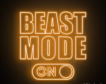 Beast Mode Led Neon Sign - Etsy UK