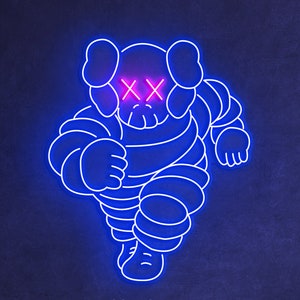 ネオンサイン LED ライト インテリア ウォールアート カウズ kaws 風 ネオンサイン LED ライト インテリア ウォールアート カウズ kaws 風