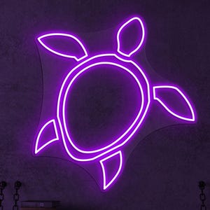 Turtle Neon Sign, Turtle Led Light, Animal Shop Wall Decor, Sea Creature LED Neon Art, Beach Wall Light, Kids Room Neon Decor, Sea Life Sign