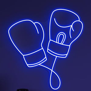 Boxing Gloves Neon Sign, Boxing Gloves LED Light, Gym Wall Decor, Game Room Neon Art, Boxing Club Sign, Home Gym Decor, Boxing Lover Gift