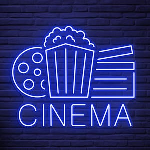 Cinema Neon Sign, Cinema LED Light, Cinema Room Wall Decor, Movie Theater Neon Art, Cinema Popcorn Sign, Movie Lover Gift, Cinema Home Decor