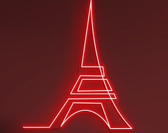 エッフェル塔ネオンサイン、エッフェル塔 LED ライト、エッフェル塔壁